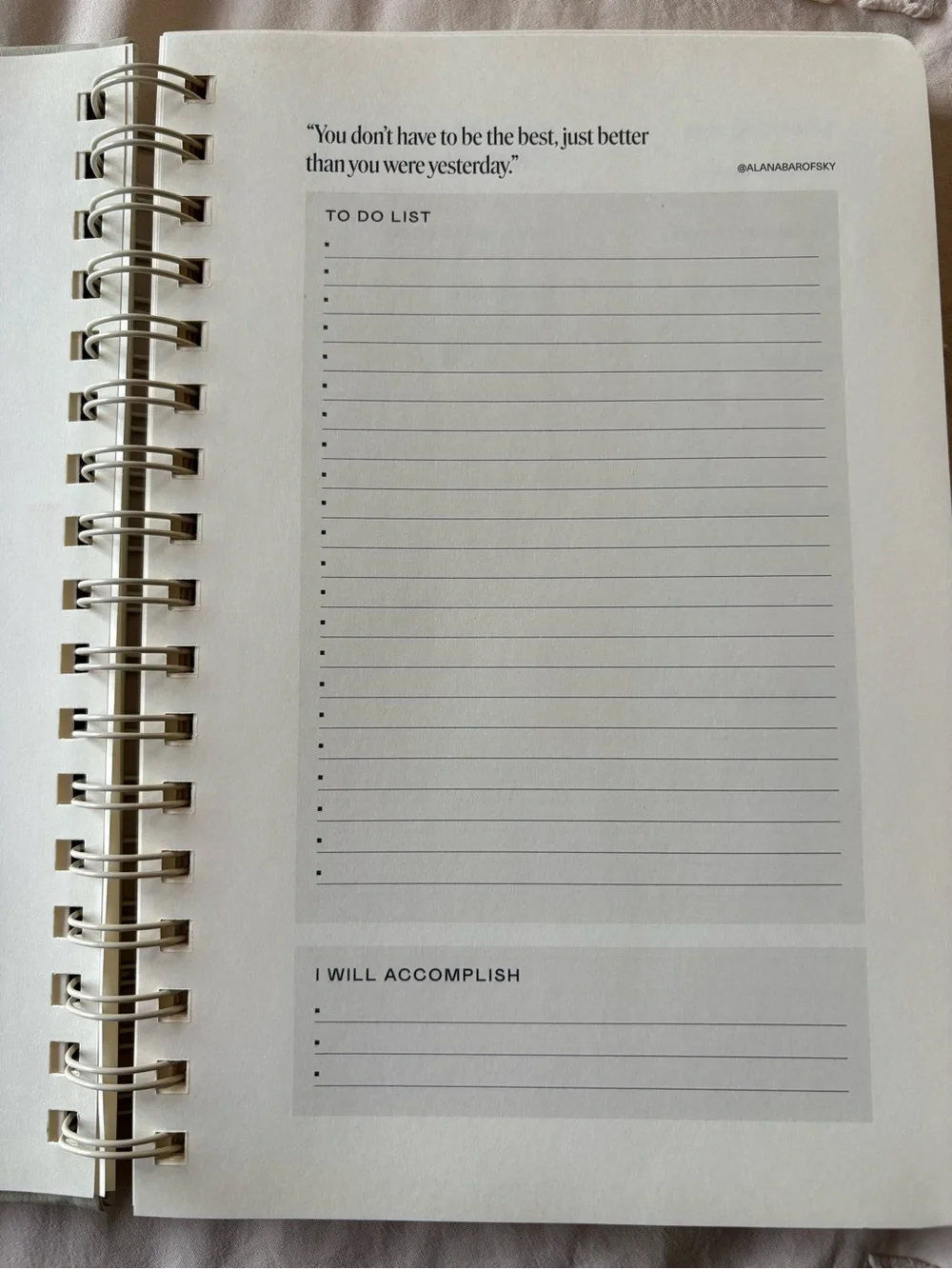 FORM by Sami Clarke Daily Check In Journal